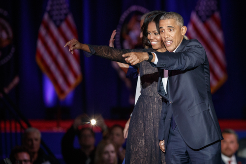 Obama Leads Biden Off LA Fundraiser Stage, Sparking Questions on Presidential Management